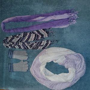 Bundle x 4 Scarves and Gloves